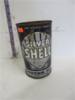 Silver Shell oil tin