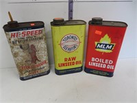 Lindseed oil and separator tins
