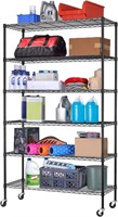 Storage Shelves 2100Lbs Capacity, 6-Shelf Casters