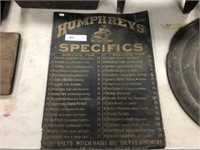 Humphrey's Tin Advertising Sin