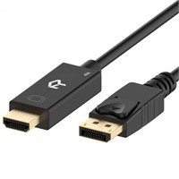 Lot of 2 Rankie DisplayPort (DP) to HDMI Cable,