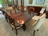 Vintage Baker Furniture Table & 8 Chairs w/Table