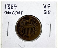 1864 2 Cents