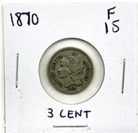 1870 3 Cent Nickel