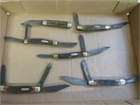 5 Folding Case XX Knives, 1 Schrade