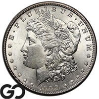1900 Morgan Silver Dollar, Near Gem BU Bid: 91