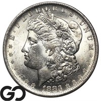 1883-O Morgan Silver Dollar, Near Gem BU Bid: 81