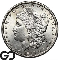 1897 Morgan Silver Dollar, BU++ Bid: 140