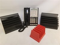 Office Lot Multi Line Phone And Organizers