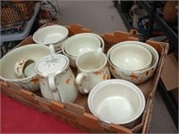 Hall pottery set