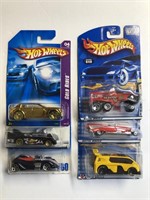 Hot Wheels Lot of 6 Cars NEW in Package