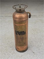 Old Copper & Brass Fire Extinguisher