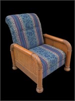 Large Rare Antique Oak Arm Chair