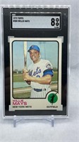 1973 Topps #305 Willie Mays SGC 8 baseball card