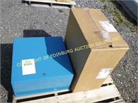 (2) BLUE METAL BOXES