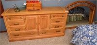 Dresser w/ 42" t Mirror - dresser is 34" t x 66" l