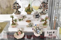 (10) Capodimonte Porcelain Figurines: