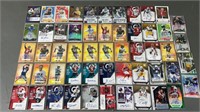 54pc Autographed Football Rookie Cards