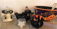 Halloween Bowl, Candy Dish, Cheese Spreaders in