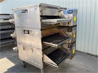 Middleby Marshall gas triple stack conveyor oven