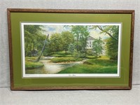 "Doe Run" Print- House by the river by Calvin Magl