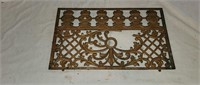 Vintage 12" x 20" Ornate Cast Iron Wall Grate