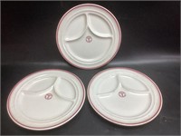 3 US Army Medical Department Grill Plates