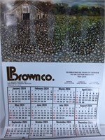 New Large Brown Company Calendar