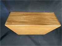 Wooden dovetailed Flatware case