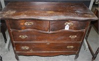 Antique Wooden 4 Drawer Dresser