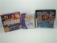 Board Games: Taboo, Scene it Squabble & Family 10