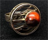 Red Jasper Sterling Silver Ring