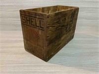 SHELL OILS TIMBER CRATE
