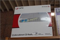 GPX UNDERCABINET CD RADIO