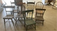 9 vintage chairs