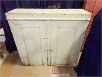 Pale Yellow Cabinet with 4 Shelves Inside 2