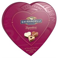 GHIRARDELLI SIGNATURE COLLECTION HEART SHAPED BOX