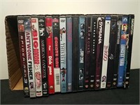 Group of DVDs