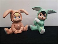 Two vintage 6-in figurines