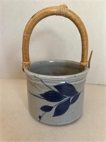 Pottery signed basket