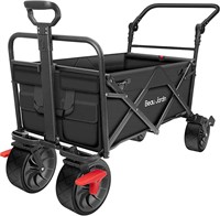 $130  BEAU JARDIN Folding Beach Wagon Cart - Black