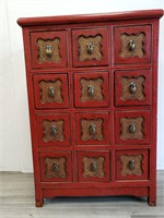 Traditional Chinese 12-Drawer Apothecary