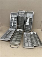 Mid-century aluminum ice trays