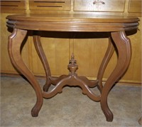 Victorian Style Cherry Oval Side Table