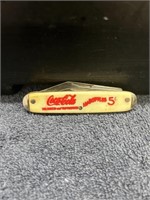 Coca-Cola Two Blade Pocket Knife Red & White