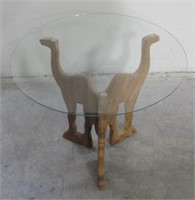 Hand Carved Bedouin Camel Table Base w/ Top