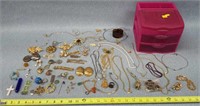 Large Lot of Jewelry- Pins, Ear Rings, Knecklases