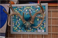 Decorative Bejeweled Antler Wall Art
