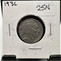 1936 BUFFALO NICKEL