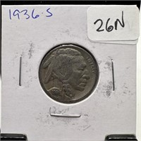 1936-S BUFFALO NICKEL